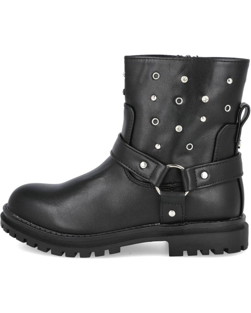 BUBBLE BOBBLE KIDS C1572 BIKER BOOTS BLACK NEGRO