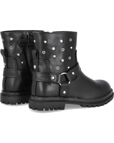 BUBBLE BOBBLE KIDS C1572 BIKER BOOTS BLACK NEGRO