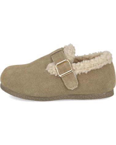 BUBBLE BOBBLE KIDS ZUECOS DE INVIERNO C1492 TAUPE CON FORRO DE PELO TAUPE