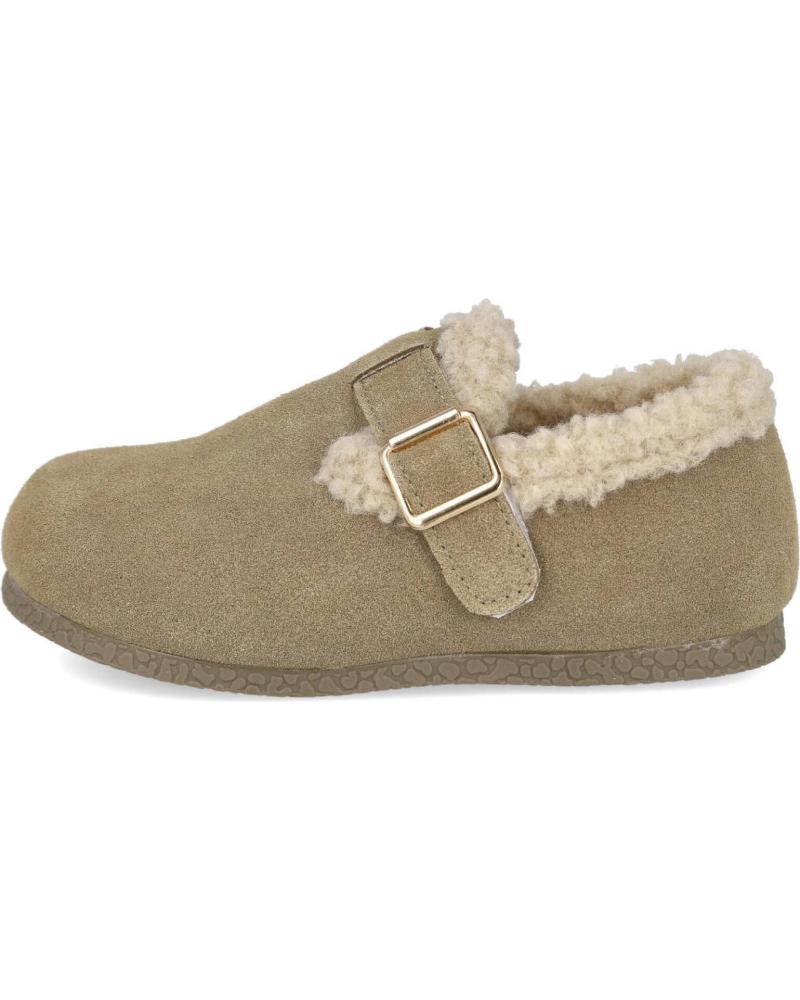 BUBBLE BOBBLE KIDS WINTER CLOGS C1492 TAUPE MIT FELLFUTTER TAUPE
