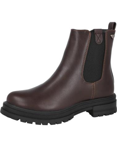 BUBBLE BOBBLE KIDS ANKLE BOOTS C1551 BROWN CHELSEA STYLE MARRON
