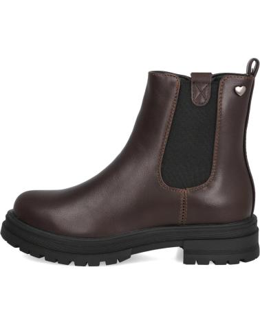 BUBBLE BOBBLE KIDS ANKLE BOOTS C1551 BROWN CHELSEA STYLE MARRON