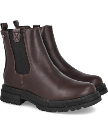 BUBBLE BOBBLE KIDS ANKLE BOOTS C1551 BROWN CHELSEA STYLE MARRON