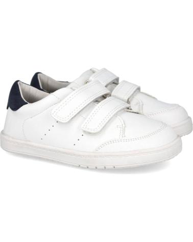 L&R SHOES FH820 SNEAKER WEISS UND BLAU MIT KLETTVERSCHLUSS BLANCO AZUL