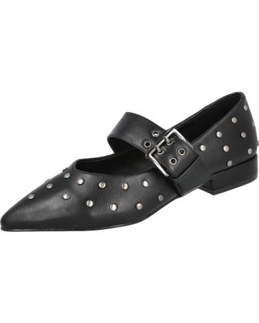 BALLERINES AZAREY 608K145 NOIRES AVEC BOUCLE ET CLOUS MÉTALLIQUES NEGRO