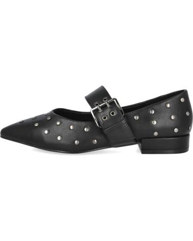 BALLERINES AZAREY 608K145 NOIRES AVEC BOUCLE ET CLOUS MÉTALLIQUES NEGRO
