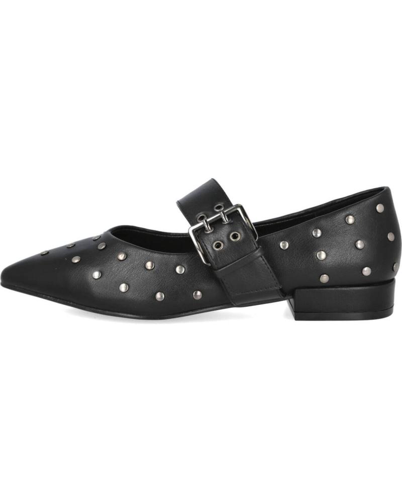 BALLERINES AZAREY 608K145 NOIRES AVEC BOUCLE ET CLOUS MÉTALLIQUES NEGRO