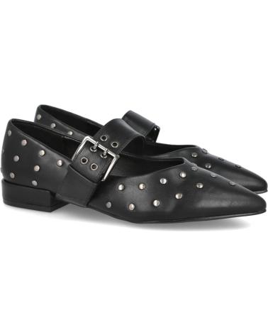 BALLERINES AZAREY 608K145 NOIRES AVEC BOUCLE ET CLOUS MÉTALLIQUES NEGRO