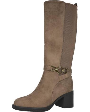 STIVALI ALTI L&R SHOES DAVINIA BL132-4 TACCO MEDIO TORTORA TAUPE