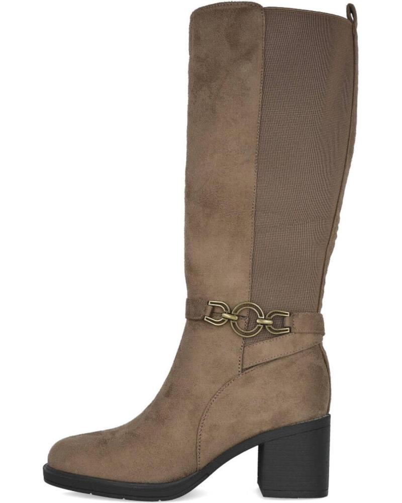 STIVALI ALTI L&R SHOES DAVINIA BL132-4 TACCO MEDIO TORTORA TAUPE