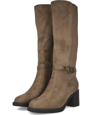STIVALI ALTI L&R SHOES DAVINIA BL132-4 TACCO MEDIO TORTORA TAUPE