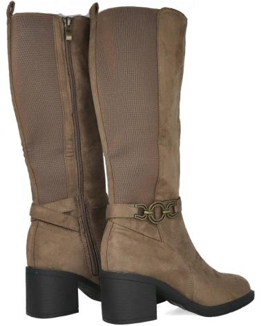 STIVALI ALTI L&R SHOES DAVINIA BL132-4 TACCO MEDIO TORTORA TAUPE