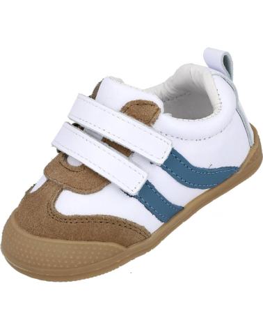 BUBBLE BOBBLE C1493 - ZAPATILLAS BAREFOOT DE VELCRO AZULES AZUL