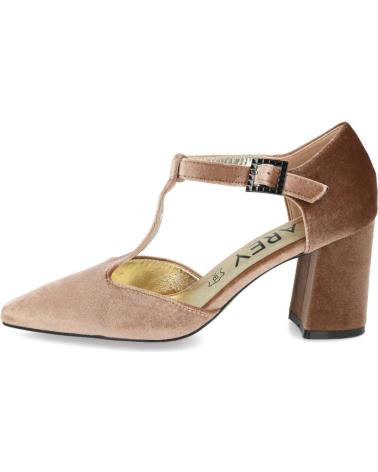 AZAREY 459K215 - TAUPE VELVET T-STRAP MARY JANE SHOES TAUPE