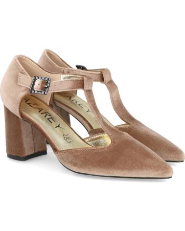AZAREY 459K215 - TAUPE VELVET T-STRAP MARY JANE SHOES TAUPE