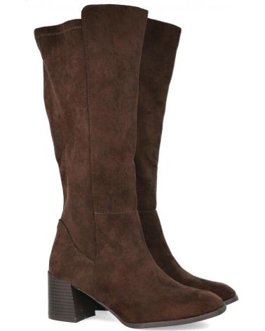 BOTAS DE SALTO ALTO L&R SHOES B5805 COR CAFÉ CAFE