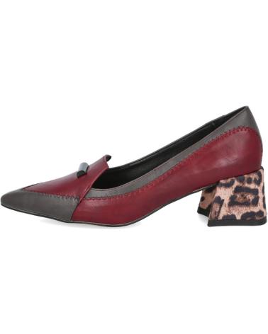 AZAREY 578K380 SCARPA CON TACCO STILE MOCASSINO BORDEAUX GRIGIO GRIS