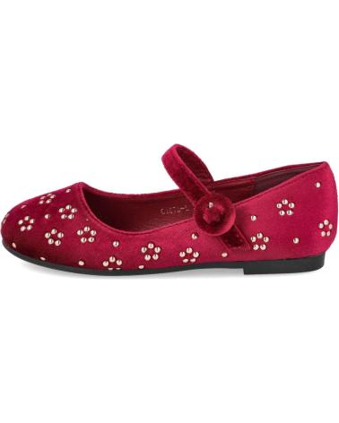 MARY JANE BUBBLE BOBBLE C1573 BORDEAUX CON APPLICAZIONI FLOREALI BURDEOS