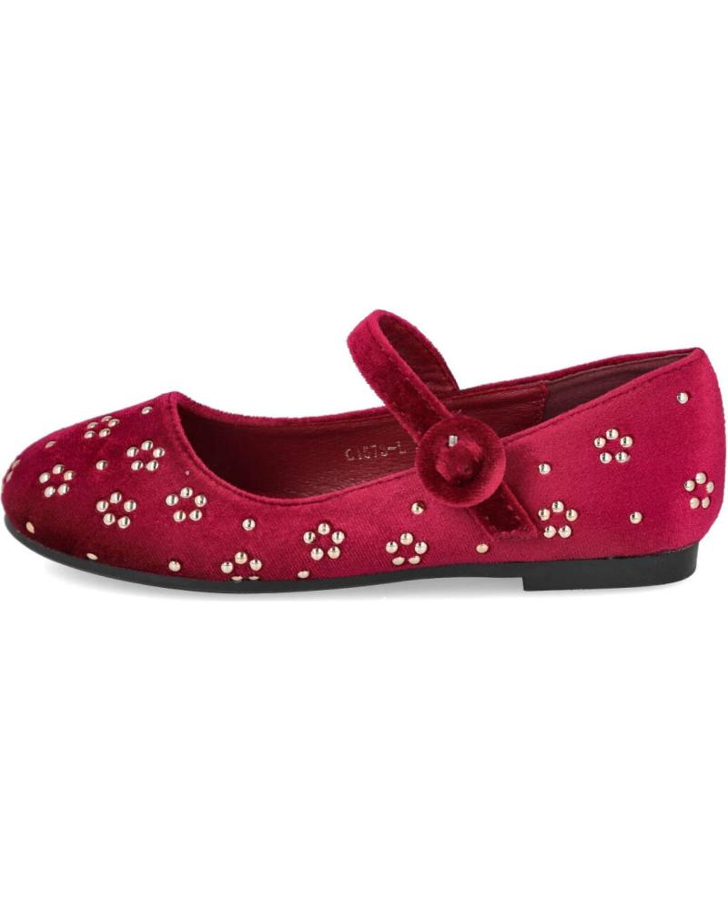 MARY JANE BUBBLE BOBBLE C1573 BORDEAUX CON APPLICAZIONI FLOREALI BURDEOS