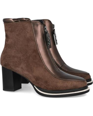 STIVALETTO CON TACCO AZAREY 462K274 MARRONE CON CERNIERA CENTRALE MARRON