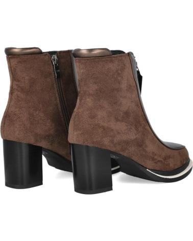 STIVALETTO CON TACCO AZAREY 462K274 MARRONE CON CERNIERA CENTRALE MARRON