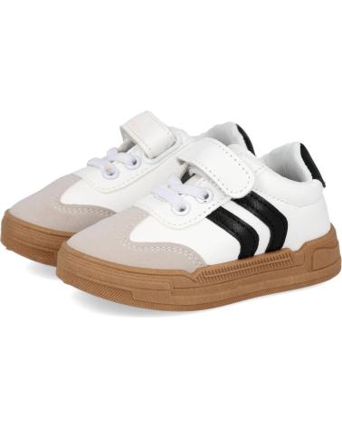 BUBBLE BOBBLE C1177 BASKETS DÉCONTRACTÉES BLANC-NOIR BLANCO-NEGRO