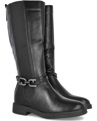 L&R SHOES DAVINIA BL133-5 STIVALI ALTI PIATTI NERI NEGRO