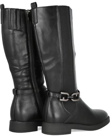 L&R SHOES DAVINIA BL133-5 STIVALI ALTI PIATTI NERI NEGRO
