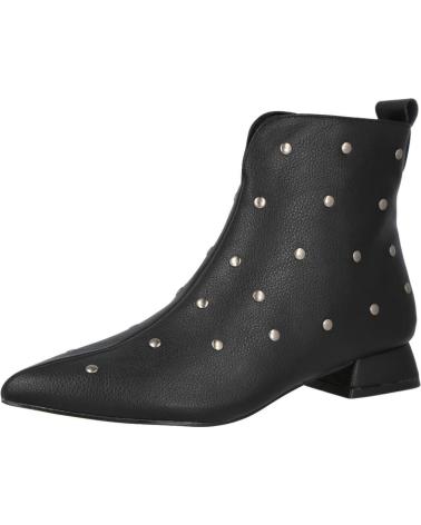 AZAREY 608K127 - STIVALETTO NERO CON BORCHIE APPUNTITE NEGRO