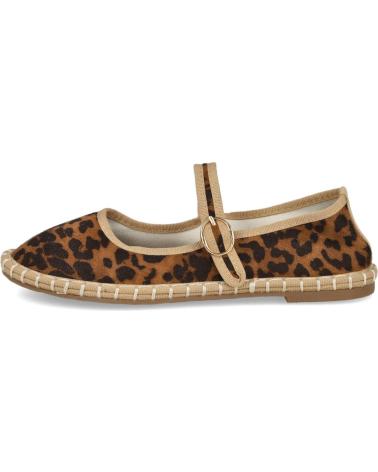 L&R SHOES YSD-1U13 - BALLERINE ESPADRILLAS STAMPA ANIMALIER LEOPARDATA LEOPARDO