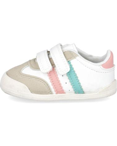 L&R SHOES FH597S SCARPE CASUAL CON CHIUSURA A STRAPPO BIANCO ROSA BLANCO ROSA
