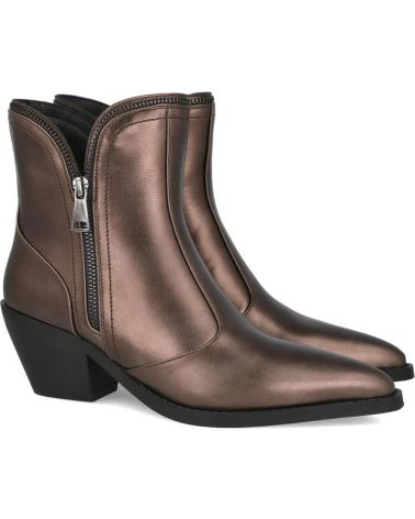STIVALETTO COWBOY AZAREY 578K250 METALLIZZATO BRONZO BRONCE
