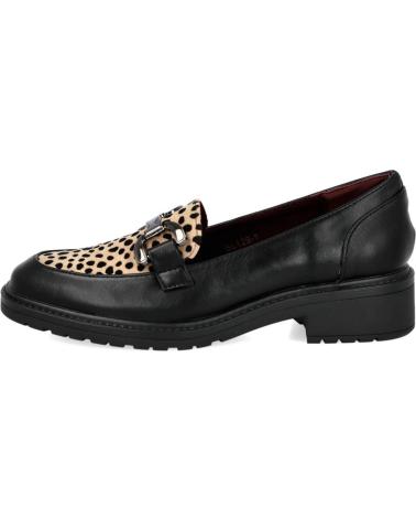 L&R SHOES DAVINIA BL129-1 - MOCASSINO ANIMALIER NERO PRINT NEGRO