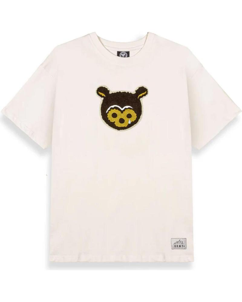 GRIMEY T-SHIRT REGULAR MUDS THE RESIDENCE BEAR RICAMATA OFF WHITE OFF WHITE