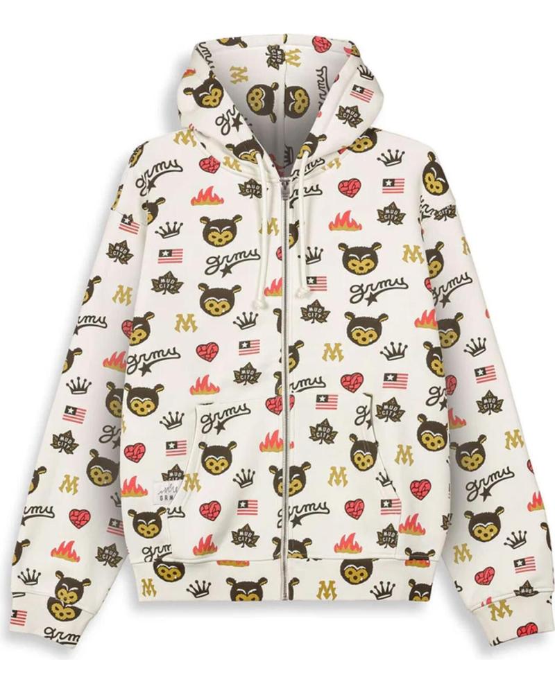 GRIMEY SWEAT-SHIRT ZIPPÉ MUDS THE RESIDENCE BEAR NAN