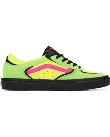 TÊNIS VANS OFF THE WALL ROWLEY SKATE PRO NEON ROSA-VERDE NAN