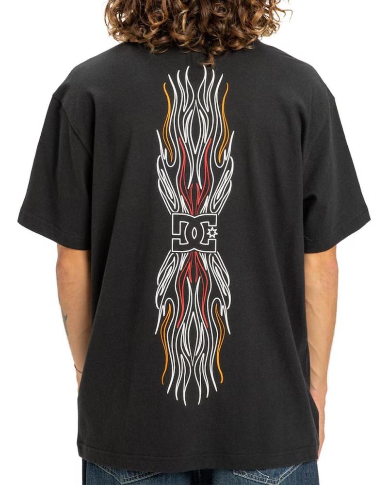DC SHOES BURNT OUT SS SHORT SLEEVE T-SHIRT BLACK NAN
