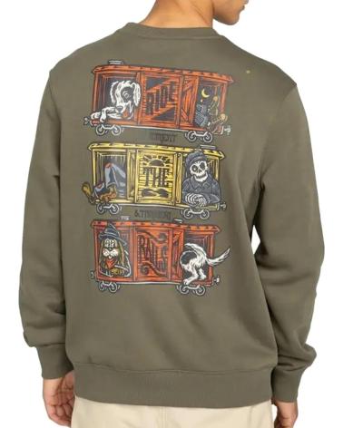 SUDADERA ELEMENT TIMBER BOXCAR CREWNECK VERDE KALAMATA GREEN NAN