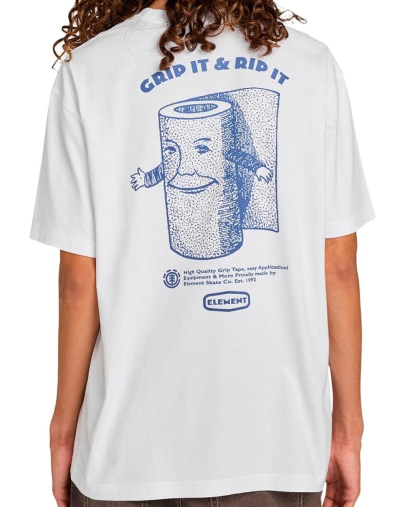 ELEMENT GRIP IT SS WHITE T-SHIRT NAN
