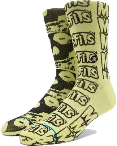 CHAUSSETTES STANCE MISFITS COLLECTION CREW JAUNE NAN