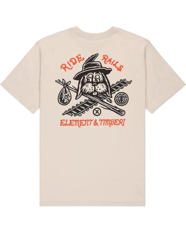 ELEMENT TIMBER HOBOS SS T-SHIRT BEIGE OAT MILK NAN