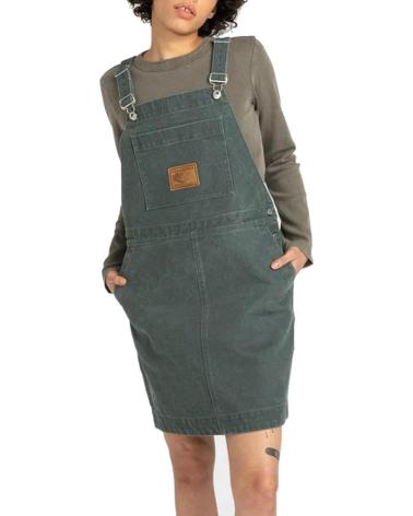 ELEMENT DUNGAREE CANVAS DRESS OVERALLS BLUE ARDOISE NAN