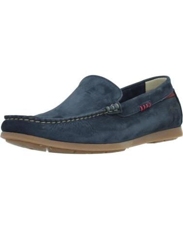 MOCASSIM EM COURO FLUCHOS F1729 AZUL OCEANO OCEANO