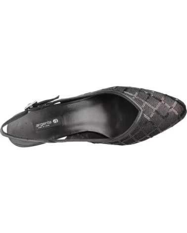 EZZIO Salones Mujer Argenta Modelo 39213a Color Negro Negro NEGRO