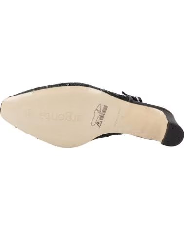 EZZIO Salones Mujer Argenta Modelo 39213a Color Negro Negro NEGRO