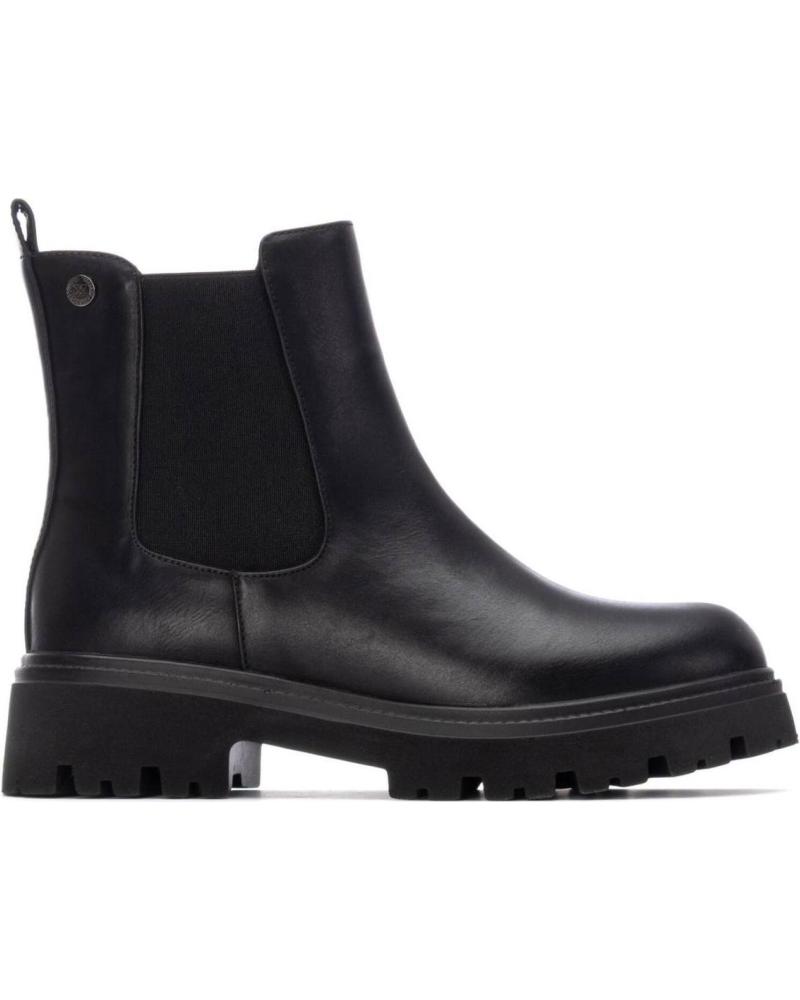STIVALETTO CHELSEA XTI 130455 NERO CON SUOLA CARRARMATO NEGRO