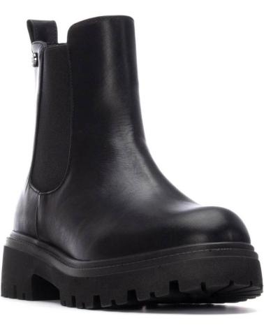 STIVALETTO CHELSEA XTI 130455 NERO CON SUOLA CARRARMATO NEGRO