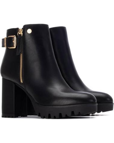 BOTIM DE SALTO XTI 140583 PRETO COM FECHO E FIVELA NEGRO