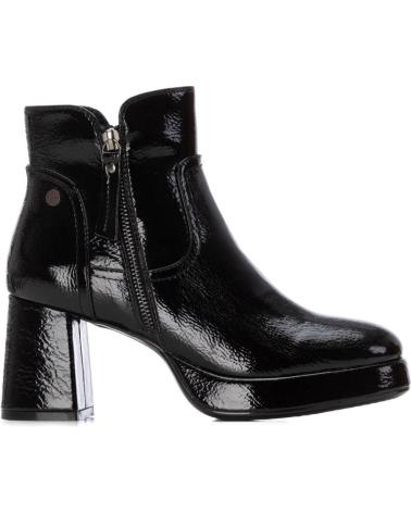 BOTIM XTI 144272 PRETO VERNIZ COM SALTO BLOCO E PLATAFORMA NEGRO