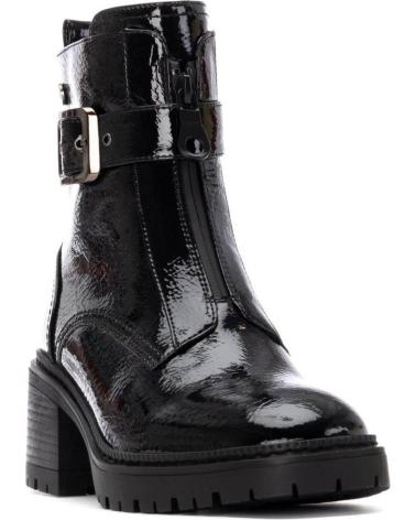 BOTA CANO CURTO XTI 144276 PRETO COM FIVELAS E SOLA TRATORADA NEGRO